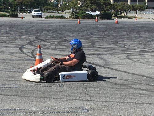Jonny in go-kart 